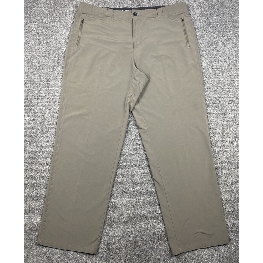 Men's Coolibar Sun Protection Pants 40X30 Brown Lightweight Utility Chores Work*
